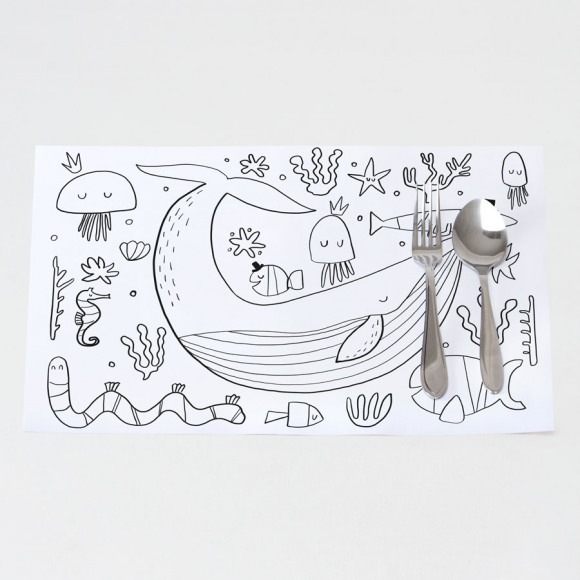 MIJN ONTWERP Toffe placemat met tekenplaat 1Size