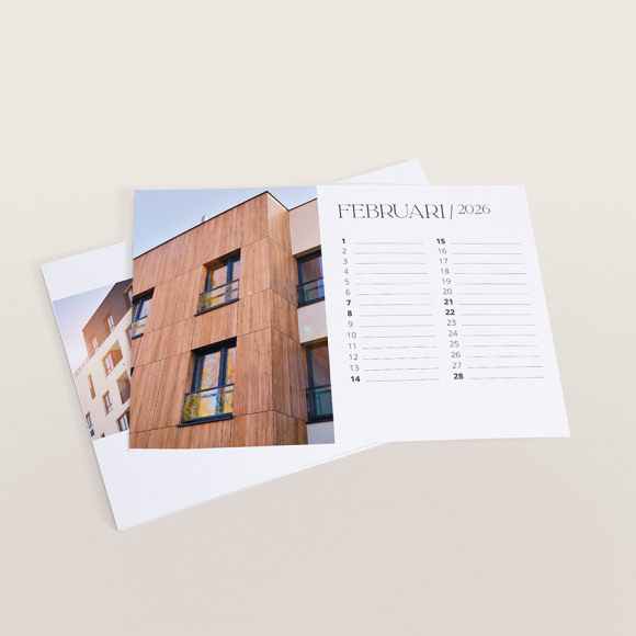 MIJN ONTWERP Refill voor bureaukalender op houten blokje met foto's 1Size