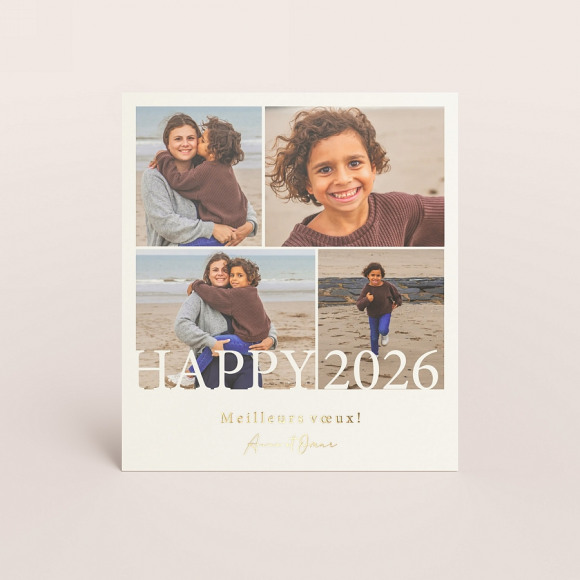 MIJN ONTWERP Carte de bonne année vos plus beaux souvenirs 1Size