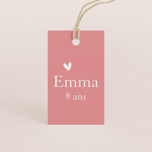 MAAK JE ONTWERP Étiquette fête petit coeur 1Size