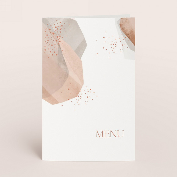 MA CRÉATION Carte menu mariage songe automnal 1Size