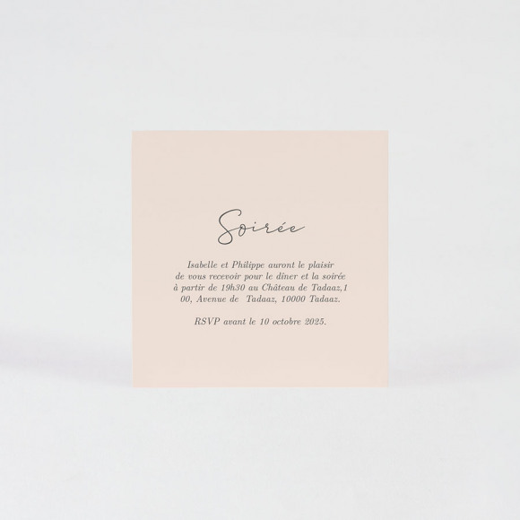 MA CRÉATION Carte d'invitation mariage floral vintage Non applicable 1Size