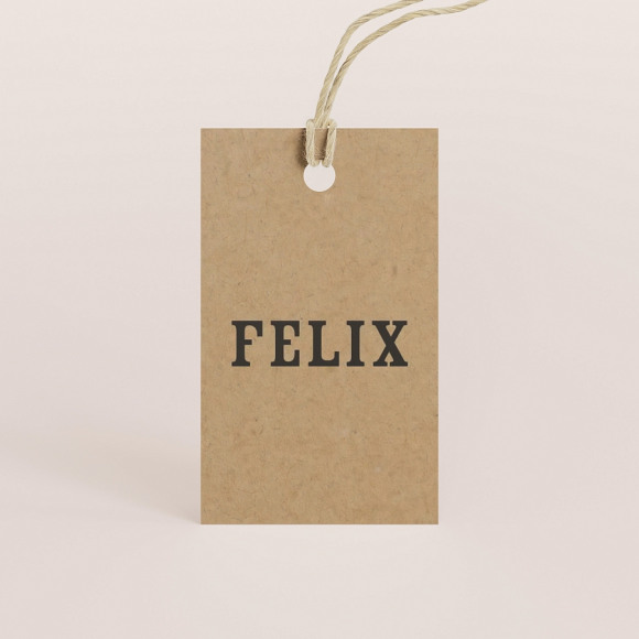 MA CRÉATION Eco label met naam 1Size