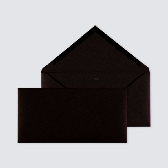 MA CRÉATION Zwarte enveloppe met puntklep 1Size