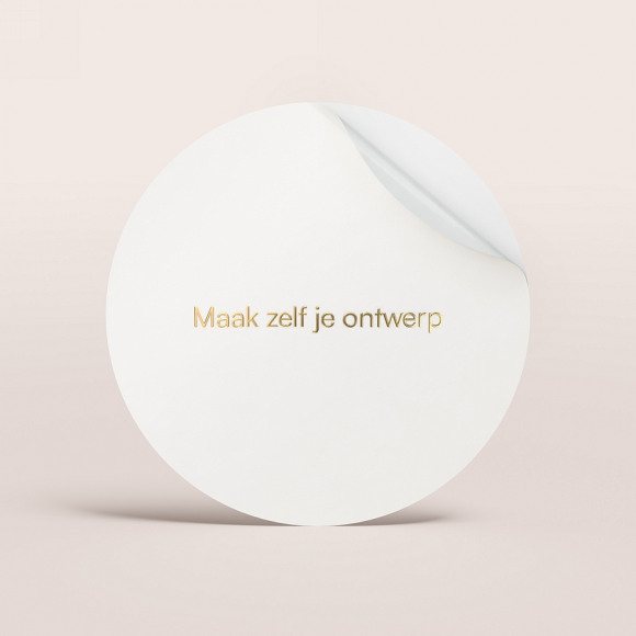 MA CRÉATION Ronde sticker met folie (5,9 cm) 1Size