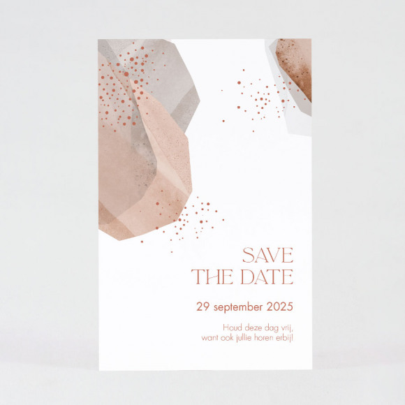 MA CRÉATION Modern save the date kaartje met abstract motief Non applicable 1Size