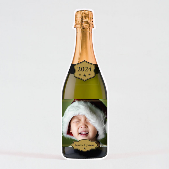 MA CRÉATION Kerstkaart champagnefles Non applicable 1Size
