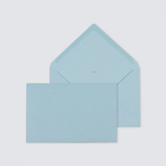 MIJN ONTWERP Lichtblauwe envelop met puntklep 1Size