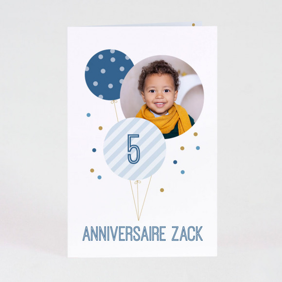 MA CRÉATION Invitation anniversaire ballons enfants Non applicable 1Size