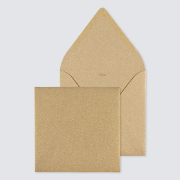 MIJN ONTWERP Enveloppe carrée brillante 1Size