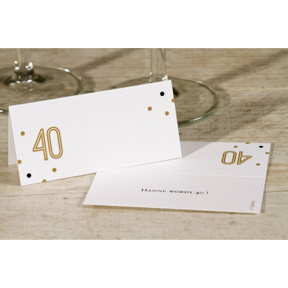 MIJN ONTWERP Feestelijke tafelkaartjes met cijfer en confetti NoColour 1Size