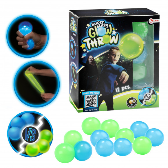 AVA selection Glow Throw Sticky Stretchy Balls