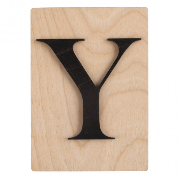 RAYHER Houten Letter Y 10,5x14,8cm Scrabble Style