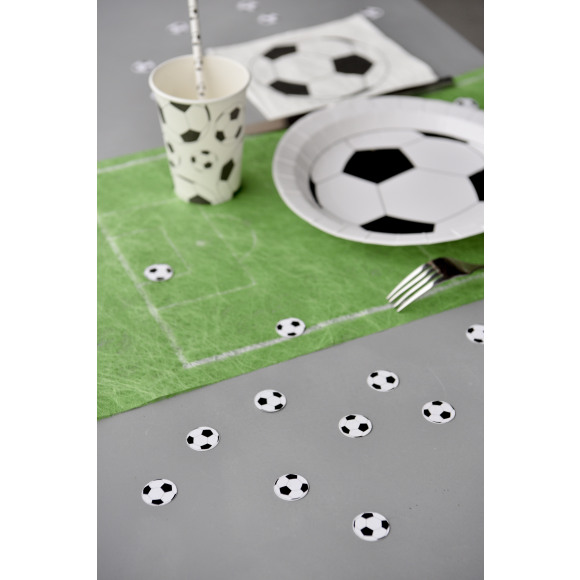 AVA selection Confettis De Table Ballons De Football Carton Ø 2cm 50 Pièces