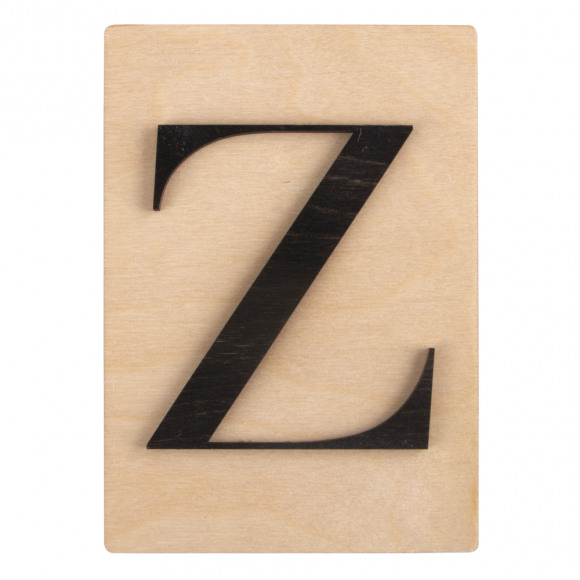 RAYHER Lettre Z En Bois 10,5x14,8cm Style Scrabble
