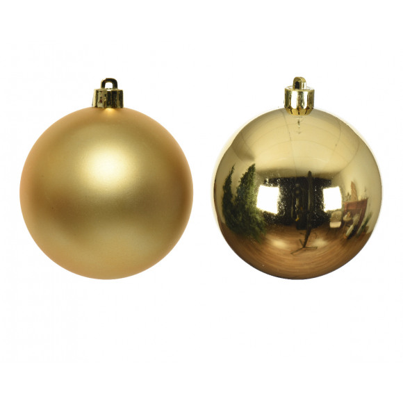 AVA selection Boule De Noël Verre Or Clair Brillant/Mat Ø 3,5cm 16 Pièces Autres