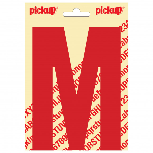 PICKUP Nobel Letter M Rood 15cm