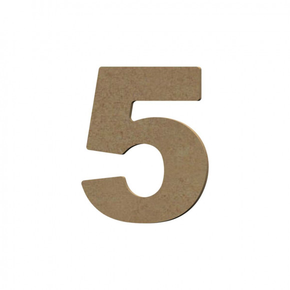 GOMILLE Chiffre 5 MDF 8cm