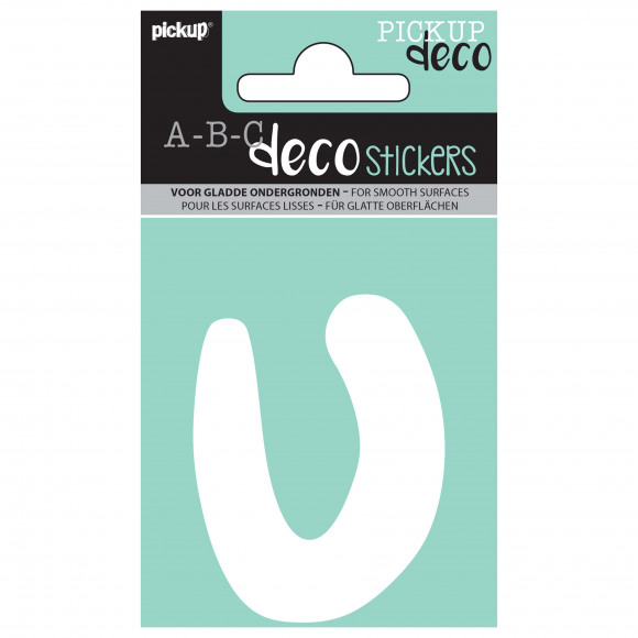 PICKUP Deco Emma Lettre U Blanc 7cm