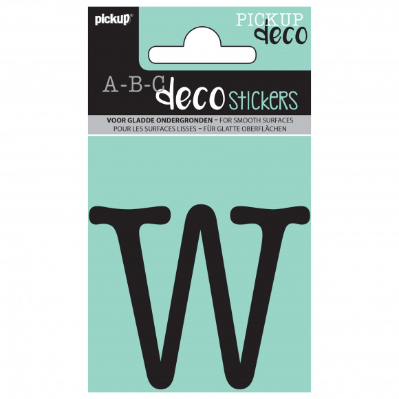 PICKUP Deco Maud Lettre W Noir 6cm
