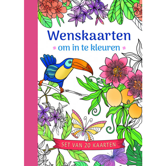 AVA selection Wenskaarten Om In Te Kleuren