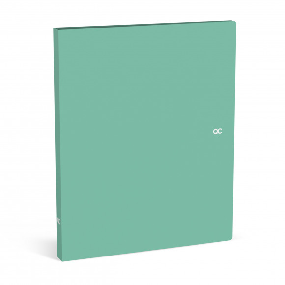 QUATTRO COLORI Farde Menthe PP A4 2 Anneaux Dos: 2,5cm 
