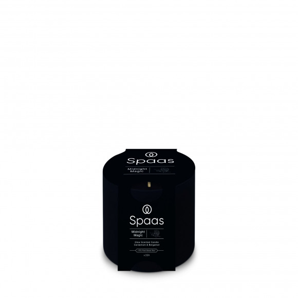 SPAAS Geurkaars In Glas Midnight Magic H 7cm Ø 7cm +/- 35u