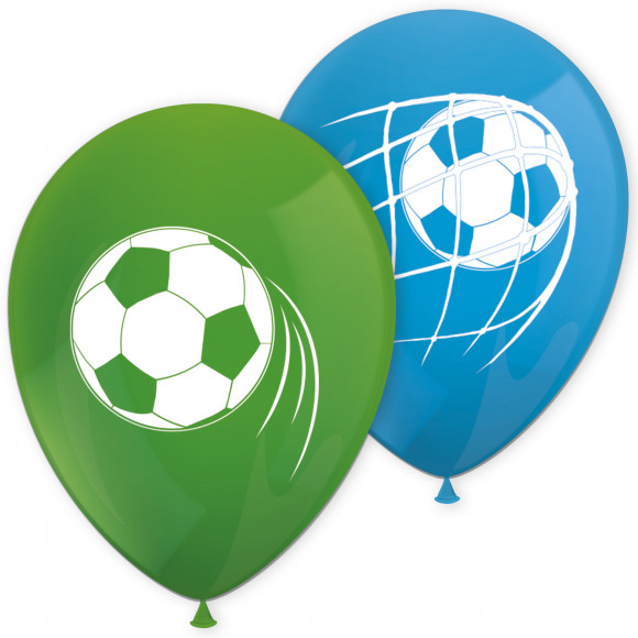 AVA selection Ballon Latex 23cm Soccer Fans 8 Stuks