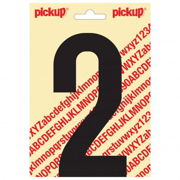 PICKUP Nobel Cijfer 2 Zwart 15cm