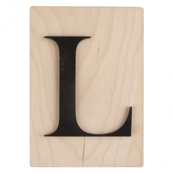 RAYHER Lettre L En Bois 10,5x14,8cm Style Scrabble