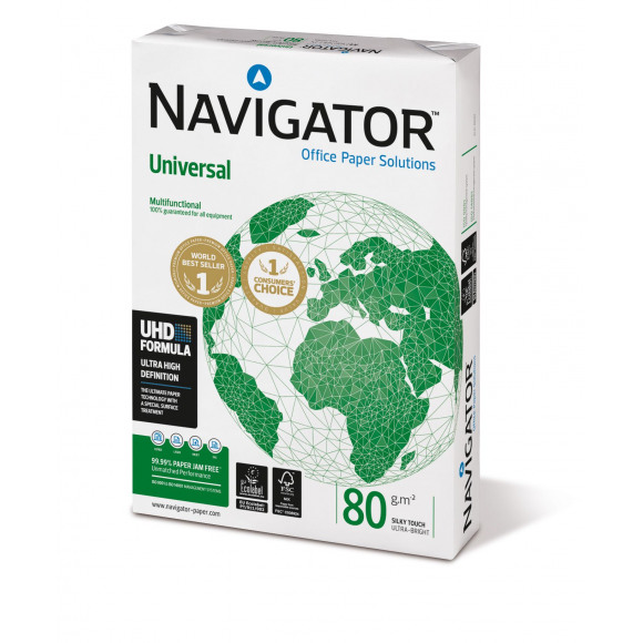 NAVIGATOR Papier D'Impression Universal Blanc 80g/m² A3 500 Feuilles Blanc