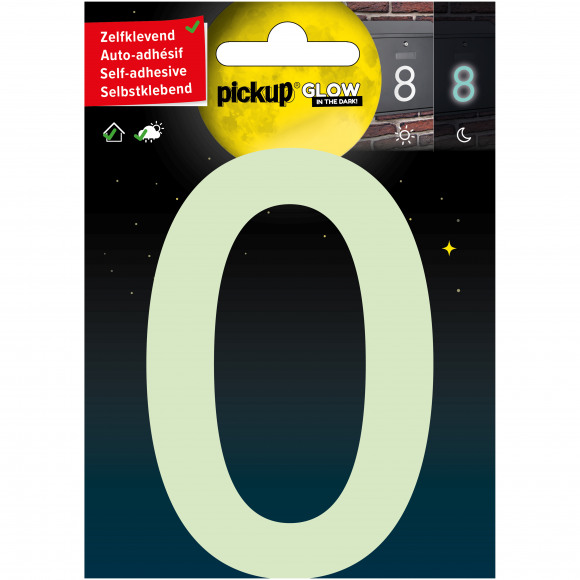 PICKUP Chiffre 0 Glow In The Dark 10cm