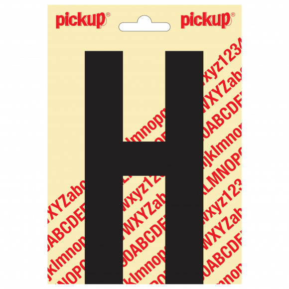 PICKUP Nobel Letter H Zwart 15cm