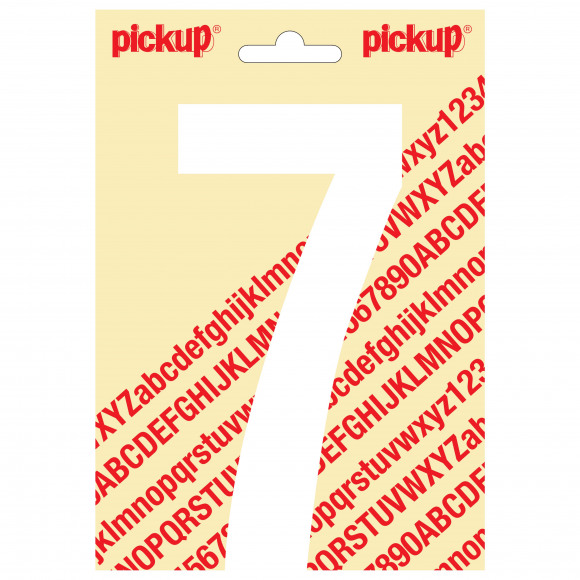 PICKUP Nobel Cijfer 7 Wit 15cm