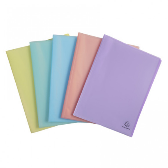 EXACOMPTA Porte-Vues Pastel A4 40 Pochettes 1 Des 5
