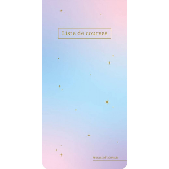 AVA selection Liste De Courses Pastel Galaxy