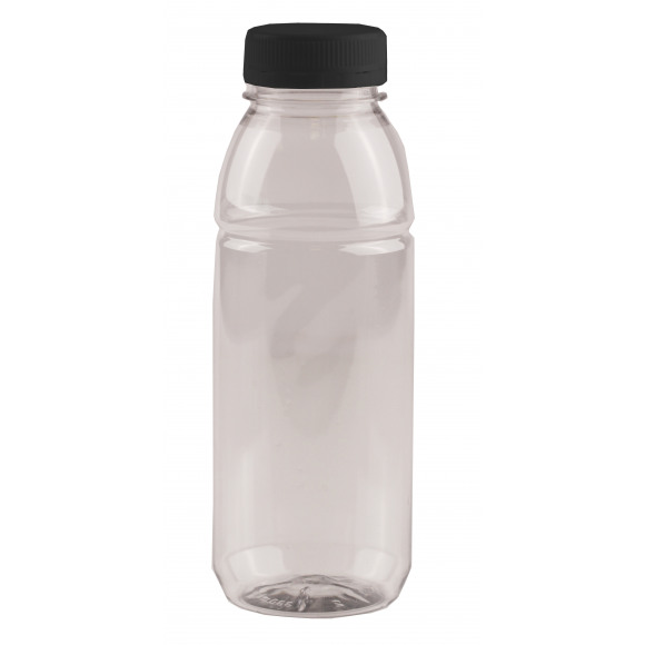 AVA selection PET-Fles 500ml Transparant + Zwarte Dop 15 Stuks Andere