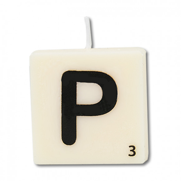 AVA selection Kaars Mini 4x2x4cm Wit Letter P