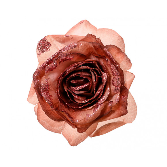 AVA selection Rose Sur Clip Velours Rose 6,5cm Ø 16cm Rose