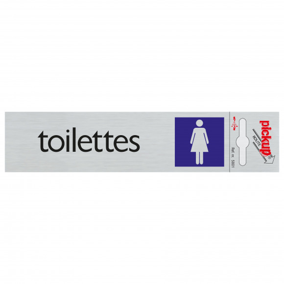 PICKUP Route Alu "Toilettes" Femmes 16,5x4,4cm