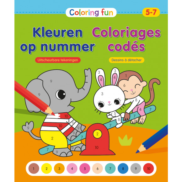 AVA selection Coloring Fun - Kleuren Op Nummer (5-7J)