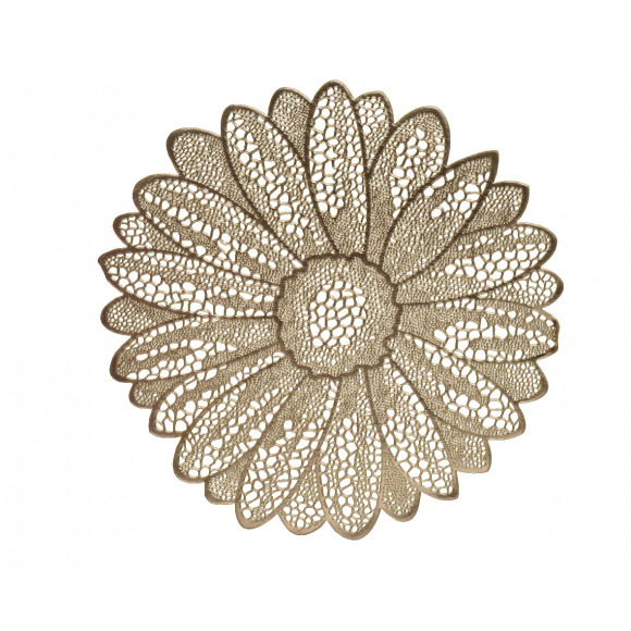 AVA selection Napperon Design Fleur Or Ø 38cm Or