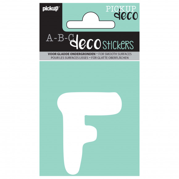 PICKUP Deco Emma Lettre F Blanc 7cm