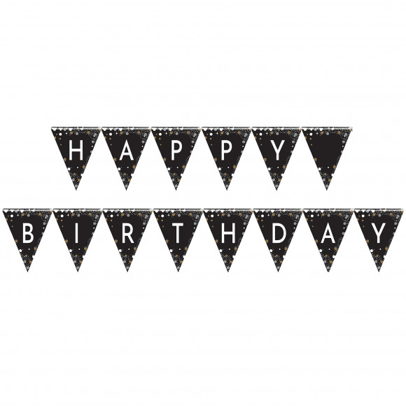 AVA selection Vlaggenlijn Kit "Happy Birthday" Sparkling Celebrations 3,96m