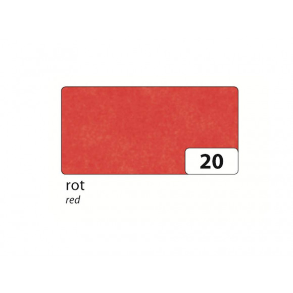 FOLIA Papier De Soie Rouge 50x70cm 26 Feuilles Rouge