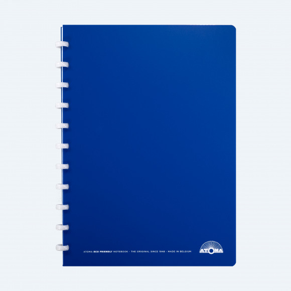 ATOMA Cahier Eco A4 PP 80% Recyclé Bleu Quadrillé 90g/m² 72 Feuilles