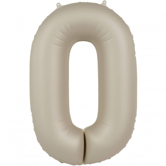 AVA selection Folieballon Cijfer 0 Crème 86cm