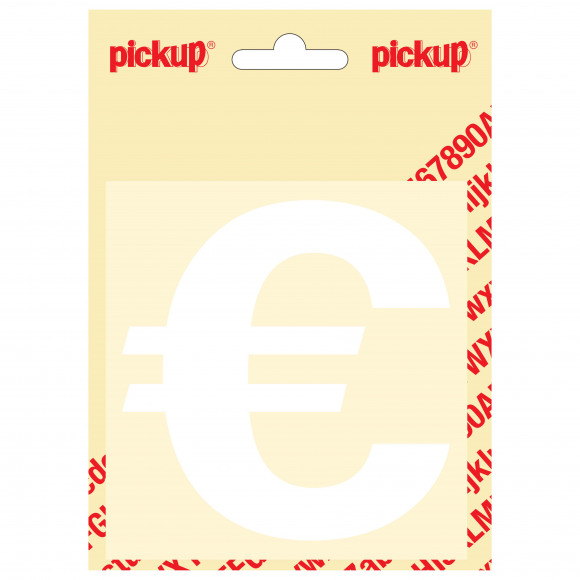 PICKUP Helvetica € Wit 10cm
