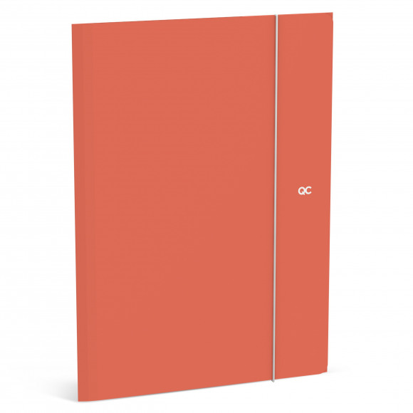 QUATTRO COLORI Farde À Élastique Mandarine PP A4 