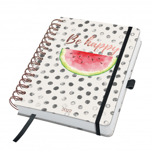 AVA selection Jolie Agenda 16,8x21,5cm 1 Semaine Sur 2 Pages 4 Langues Inspire Multicolor Watermelon Summer Plusieurs
